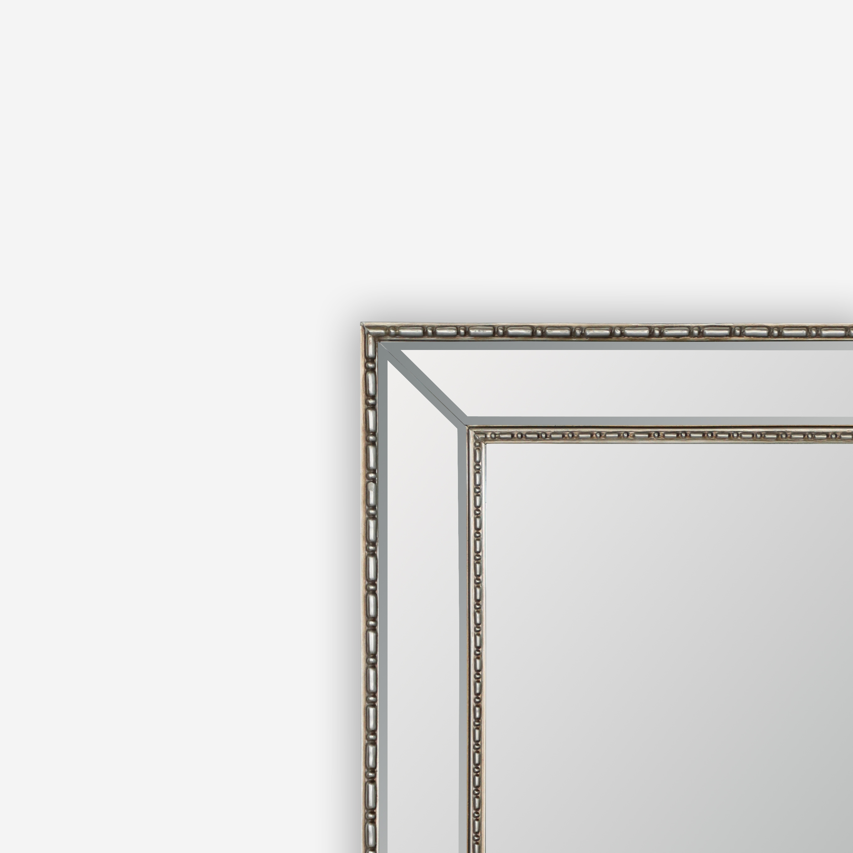 silver mirror wall decor